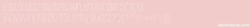 apples pears sample Font – White Fonts on Pink Background