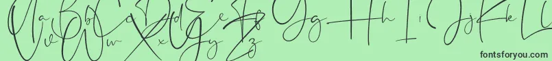 Appocalypse Font – Black Fonts on Green Background
