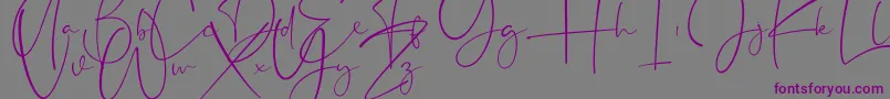 Appocalypse Font – Purple Fonts on Gray Background