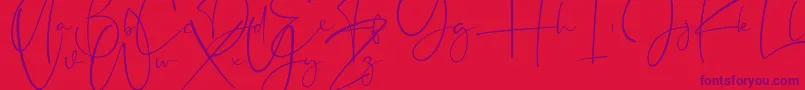 Appocalypse Font – Purple Fonts on Red Background