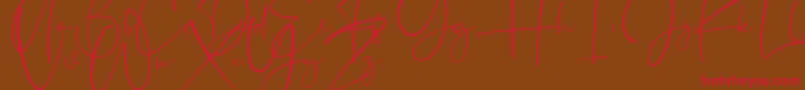 Appocalypse Font – Red Fonts on Brown Background