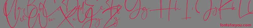 Appocalypse Font – Red Fonts on Gray Background