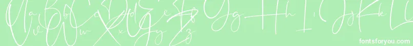 Appocalypse Font – White Fonts on Green Background