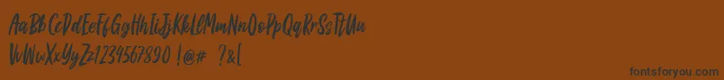 Lisätietoja Apricat-fontista Apricat-fontti – mustat fontit ruskealla taustalla