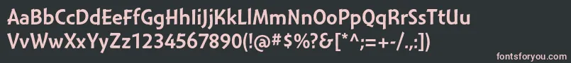 Шрифт MontaraGothic – розовые шрифты на чёрном фоне