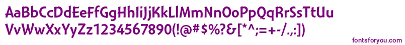 Шрифт MontaraGothic – фиолетовые шрифты на белом фоне