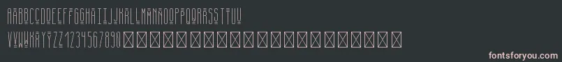 Шрифт April PersonalUse – розовые шрифты на чёрном фоне