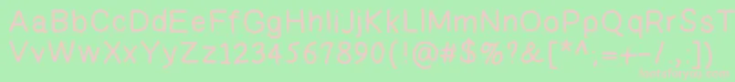 April Font – Pink Fonts on Green Background