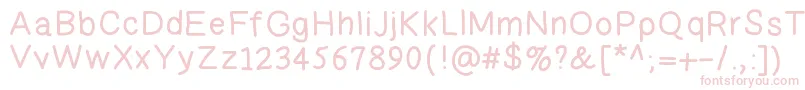 April Font – Pink Fonts on White Background