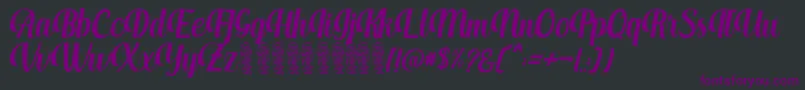 Aprilea Font – Purple Fonts on Black Background