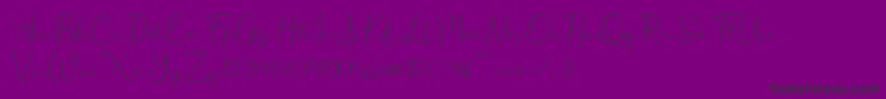 Aprilliant Font – Black Fonts on Purple Background