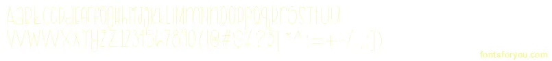 AprilShowers Regular Sample-Schriftart – Gelbe Schriften