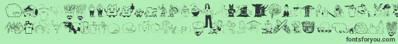 Fonte aqua teen hunger font fontvir us – fontes pretas em um fundo verde