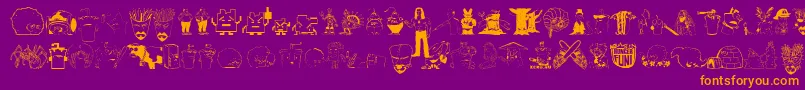 aqua teen hunger font fontvir us Font – Orange Fonts on Purple Background