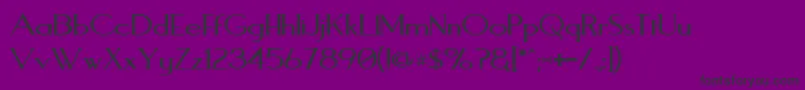 Aqua Font – Black Fonts on Purple Background