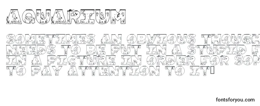 Обзор шрифта AQUARIUM (119822)
