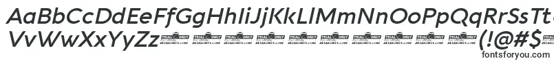 Czcionka Aquawax Pro DemiBold Italic trial – standardowe czcionki