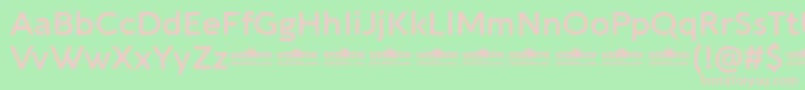 Подробнее о шрифте Aquawax Pro DemiBold trial Шрифт Aquawax Pro DemiBold trial – розовые шрифты на зелёном фоне