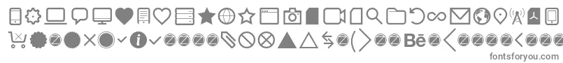 Fonte Aquawax Pro Pictograms Regular – fontes cinzentas