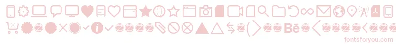 Aquawax Pro Pictograms Regular Font – Pink Fonts