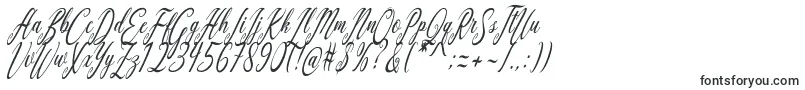 Czcionka Aquilera Script – czcionki kaligraficzne