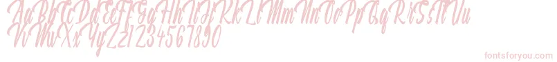 Aquilland Font – Pink Fonts on White Background