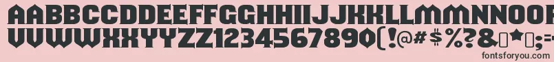 ShouldveknownRegular Font – Black Fonts on Pink Background