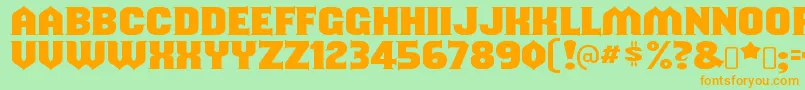 More about ShouldveknownRegular Font ShouldveknownRegular Font – Orange Fonts on Green Background