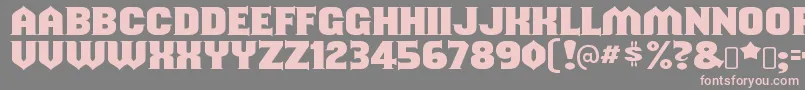 ShouldveknownRegular Font – Pink Fonts on Gray Background