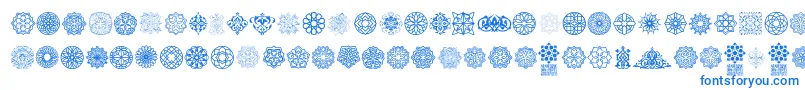 Fonte Arabesque Ornaments – fontes azuis