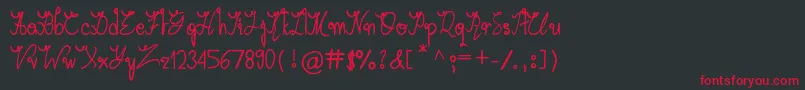 ArabicaVine Font – Red Fonts on Black Background