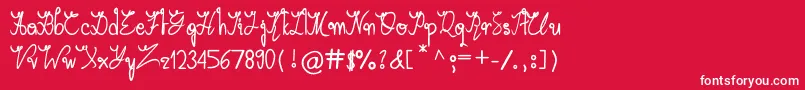 ArabicaVine Font – White Fonts on Red Background