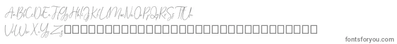 Arandalle Script Demo Font – Gray Fonts on White Background