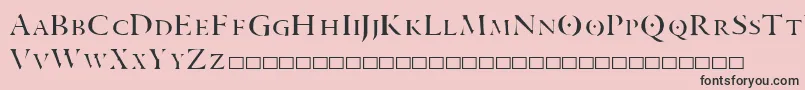 ARANEA Font – Black Fonts on Pink Background