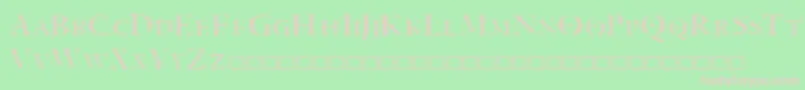 ARANEA Font – Pink Fonts on Green Background