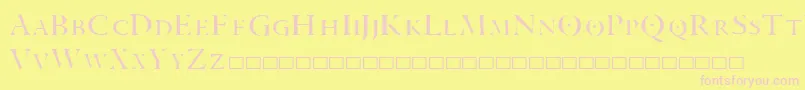 ARANEA Font – Pink Fonts on Yellow Background