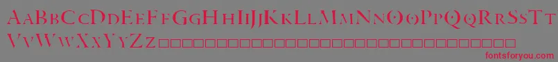 ARANEA Font – Red Fonts on Gray Background