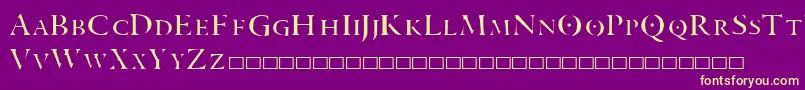 ARANEA Font – Yellow Fonts on Purple Background