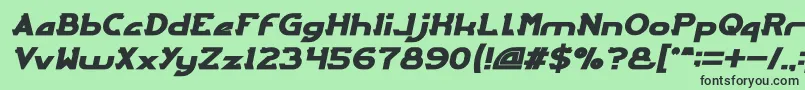 fuente ARCADE Bold Italic – Fuentes Negras Sobre Fondo Verde