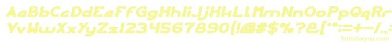 ARCADE Bold Italic-fontti – keltaiset fontit