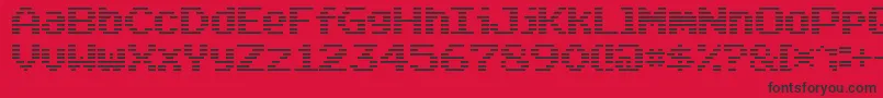 Arcade Classic Font – Black Fonts on Red Background