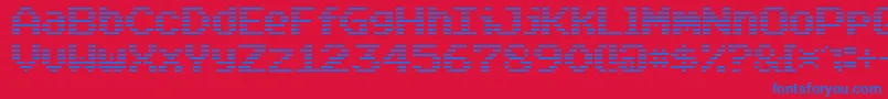 More about Arcade Classic Font Arcade Classic Font – Blue Fonts on Red Background