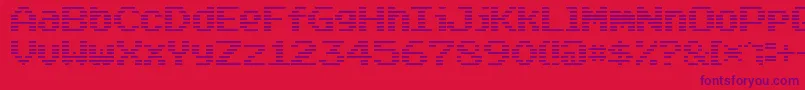Arcade Classic Font – Purple Fonts on Red Background