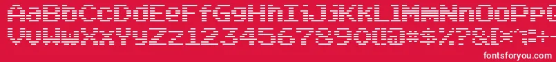 Arcade Classic Font – White Fonts on Red Background