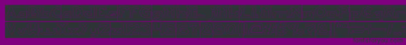 fuente ARCADE Hollow Inverse – Fuentes Negras Sobre Fondo Morado