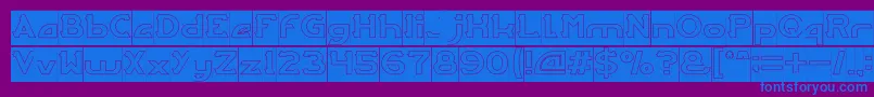 More about ARCADE Hollow Inverse Font ARCADE Hollow Inverse Font – Blue Fonts on Purple Background