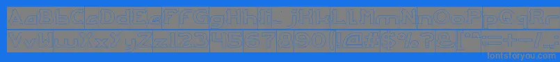 Подробнее о шрифте ARCADE Hollow Inverse Шрифт ARCADE Hollow Inverse – серые шрифты на синем фоне