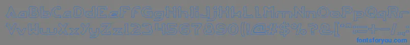 More about ARCADE Hollow Font ARCADE Hollow Font – Blue Fonts on Gray Background