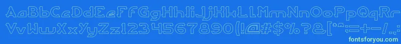 More about ARCADE Hollow Font ARCADE Hollow Font – Green Fonts on Blue Background