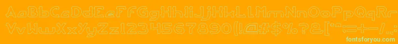 More about ARCADE Hollow Font ARCADE Hollow Font – Green Fonts on Orange Background